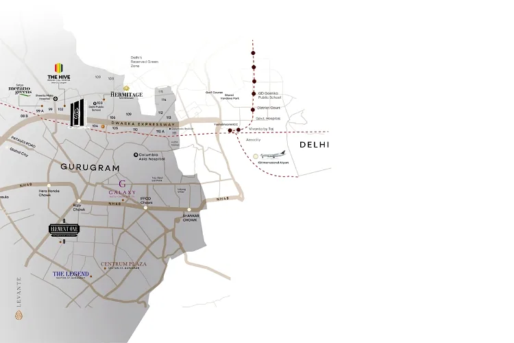 Satya Levante Residences Location Map
